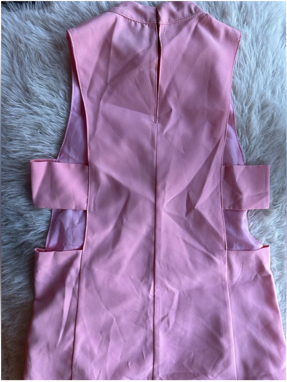 Pixie Market Ballerina Pink Cutout Mini Dress Small - Picture 2 of 12